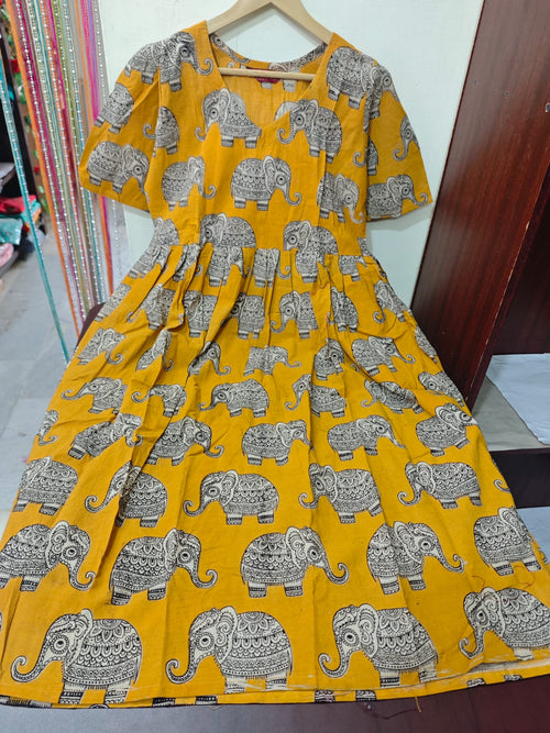 Handblock Kalamkari Frock