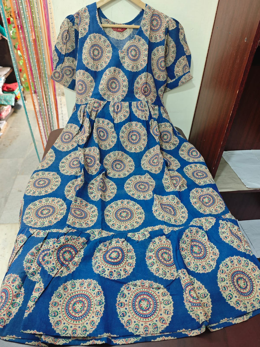 Handblock Kalamkari Frock
