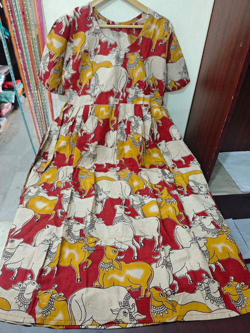 Handblock Kalamkari Frock
