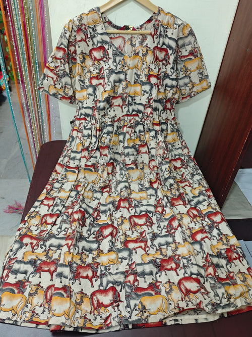 Handblock Kalamkari Frock
