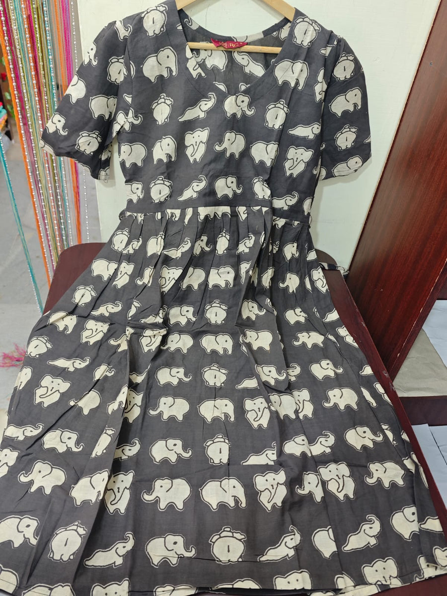 Handblock Kalamkari Frock