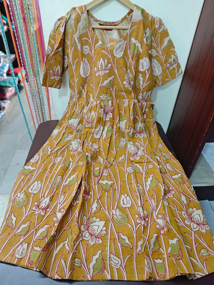 Handblock Kalamkari Frock