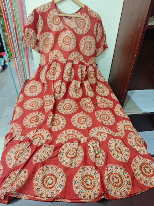 Handblock Kalamkari Frock
