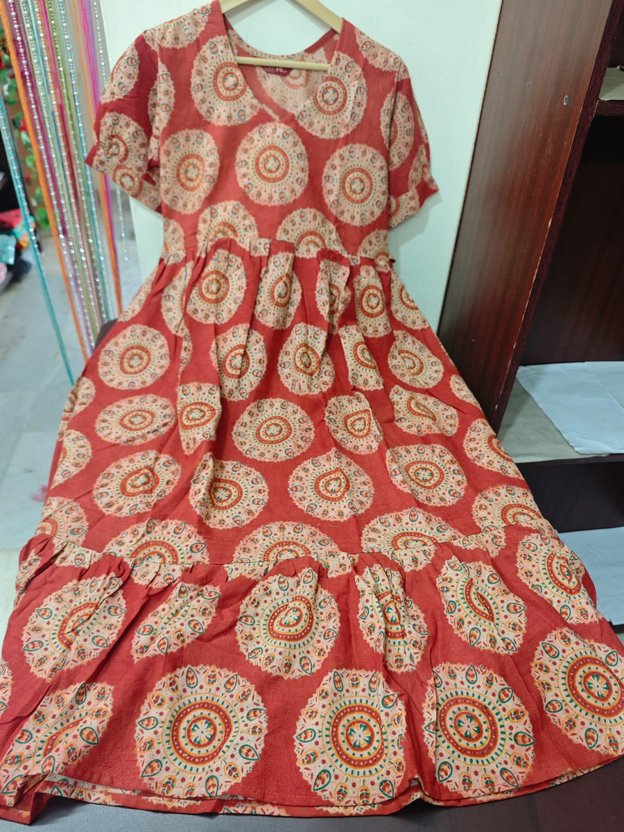 Handblock Kalamkari Frock