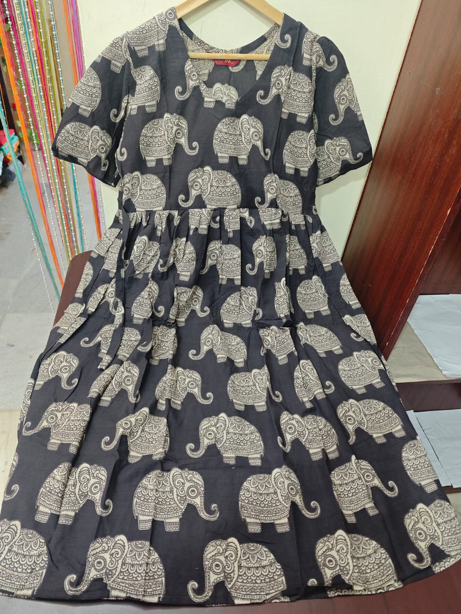 Handblock Kalamkari Frock