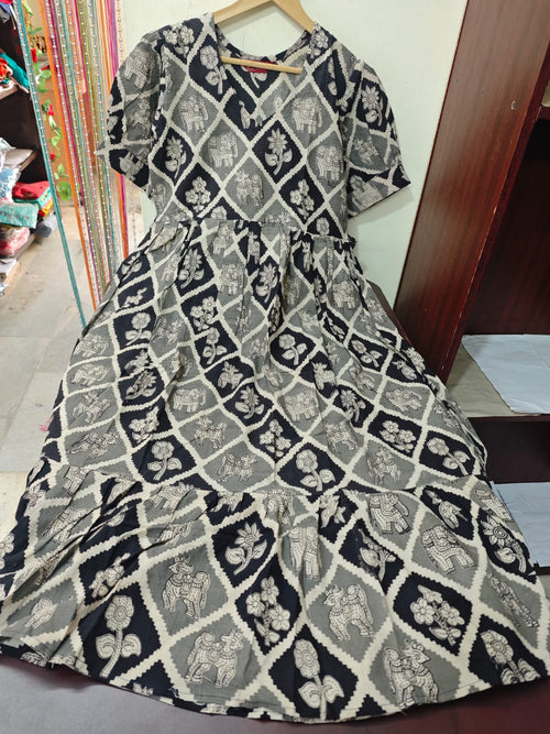 Handblock Kalamkari Frock