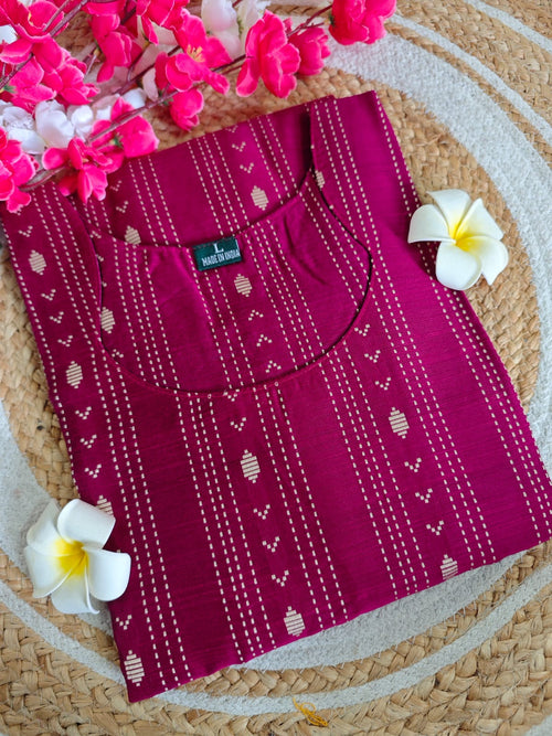 Dupion Raw Silk Kurti