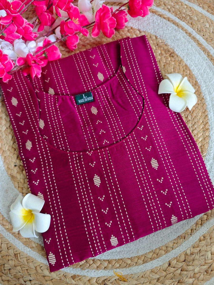 Dupion Raw Silk Kurti