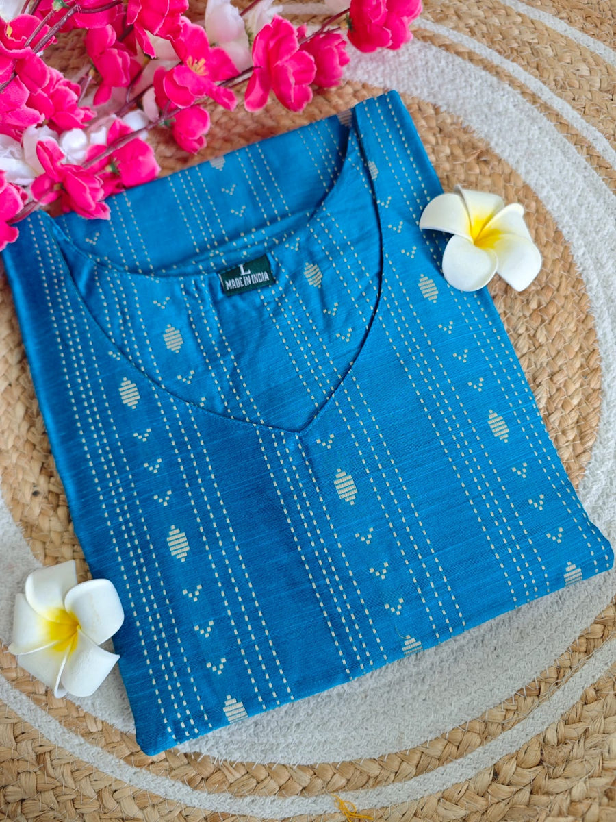 Dupion Raw Silk Kurti