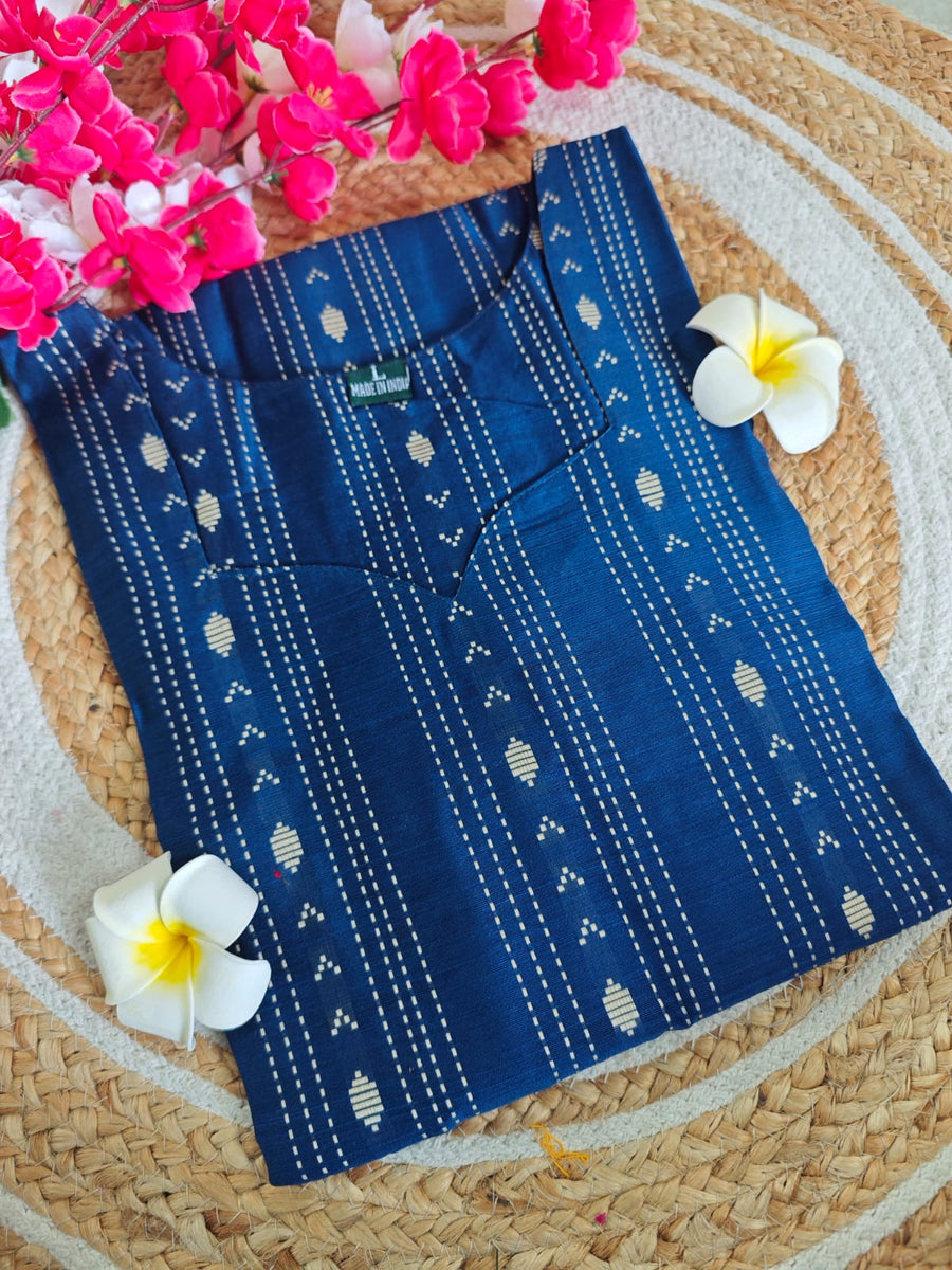 Dupion Raw Silk Kurti