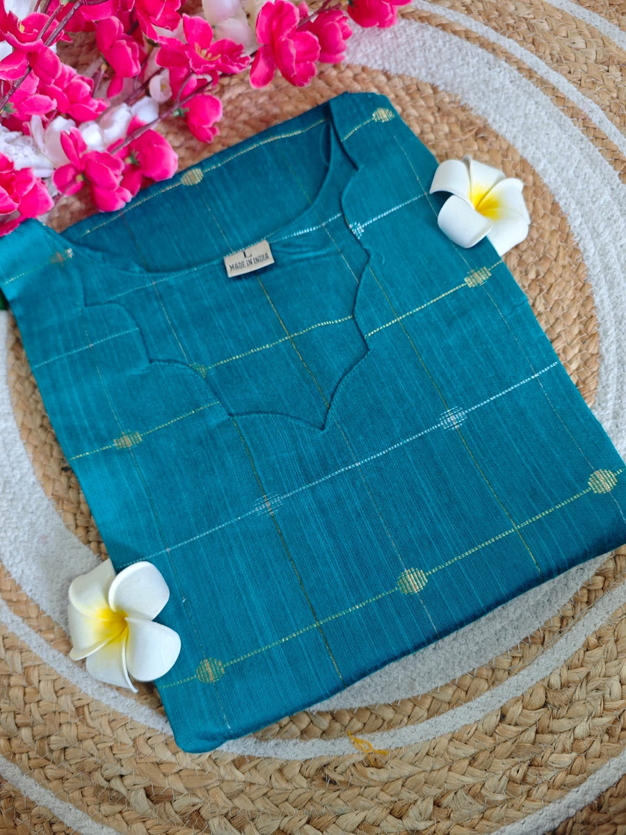Dupion Raw Silk Kurti