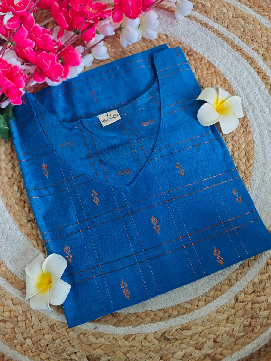 Dupion Raw Silk Kurti