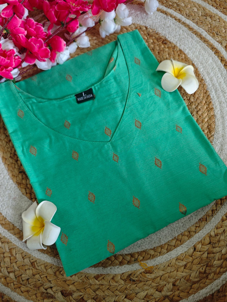 Dupion Raw Silk Kurti
