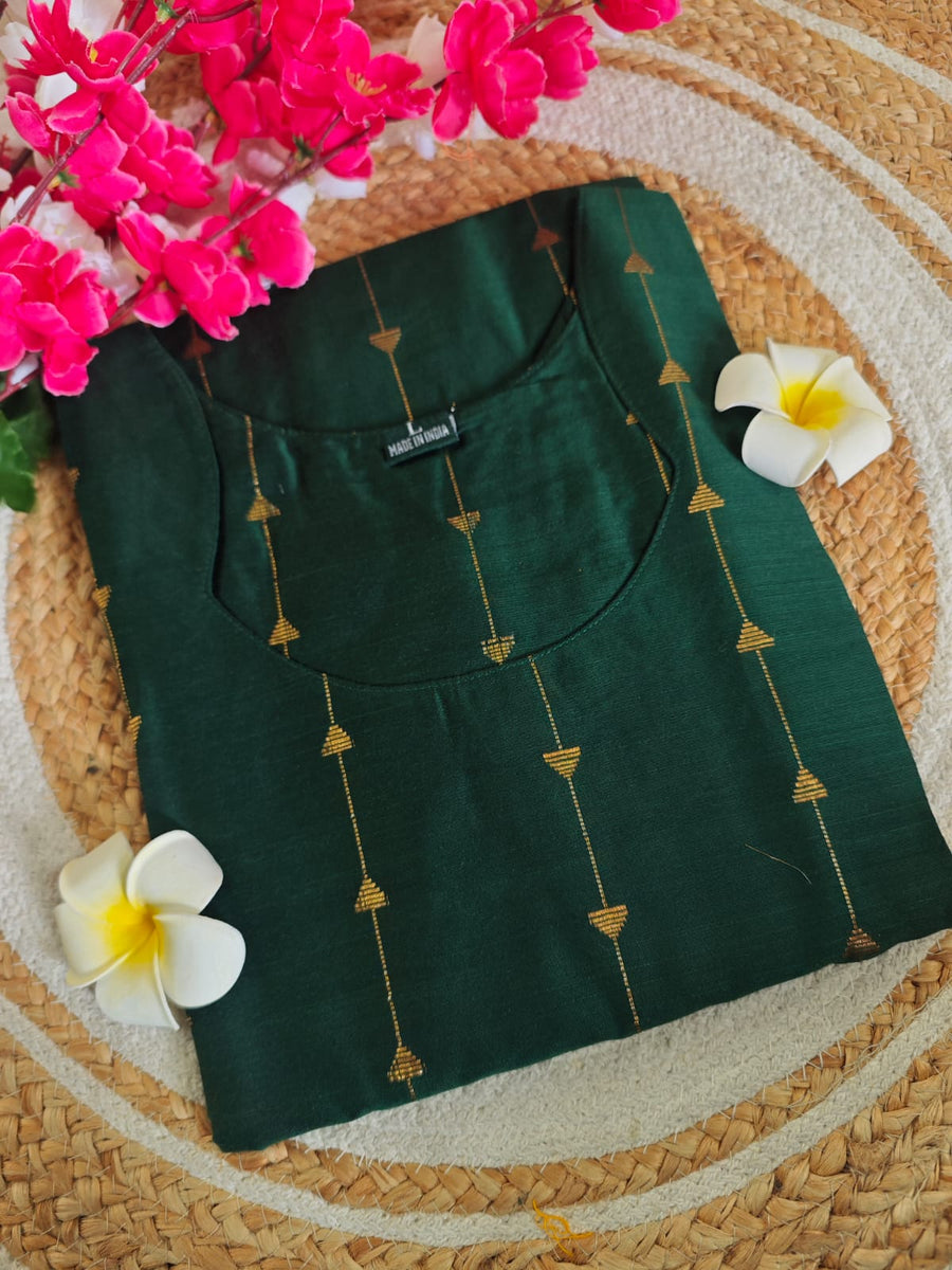 Dupion Raw Silk Kurti