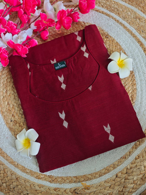 Dupion Raw Silk Kurti