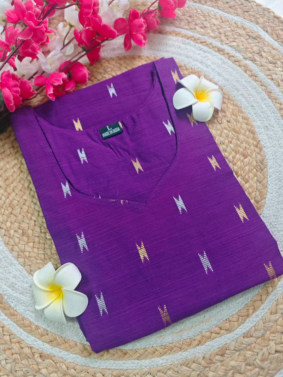 Dupion Raw Silk Kurti
