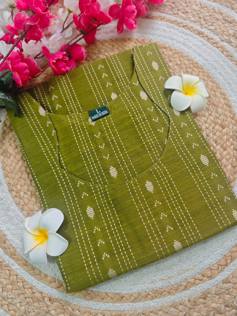 Dupion Raw Silk Kurti