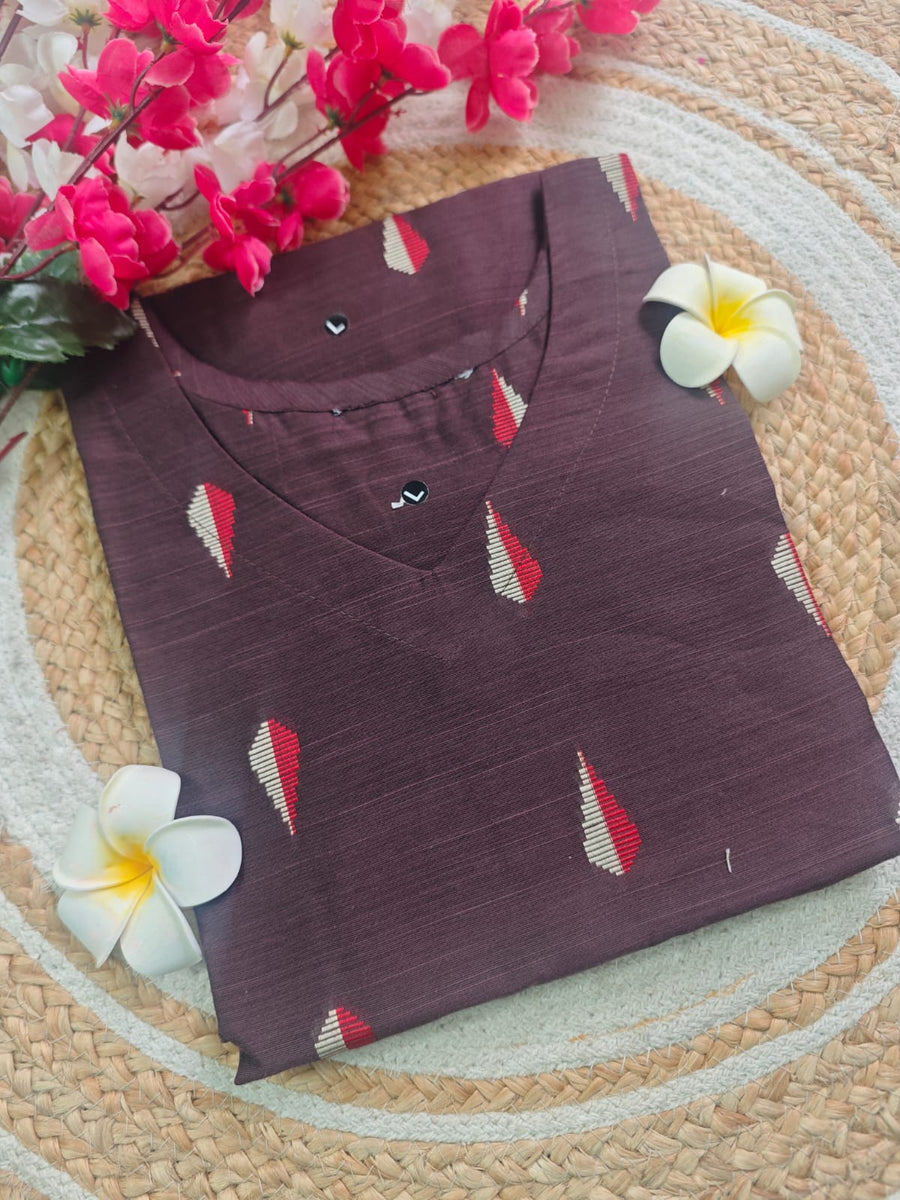 Dupion Raw Silk Kurti