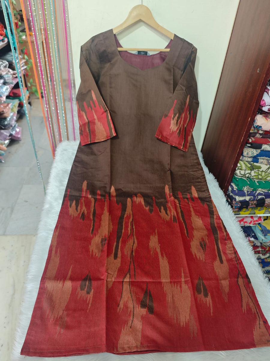 Dupion Raw Silk Kurti