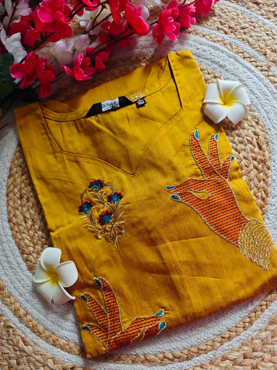 Branded Straight cut kurti