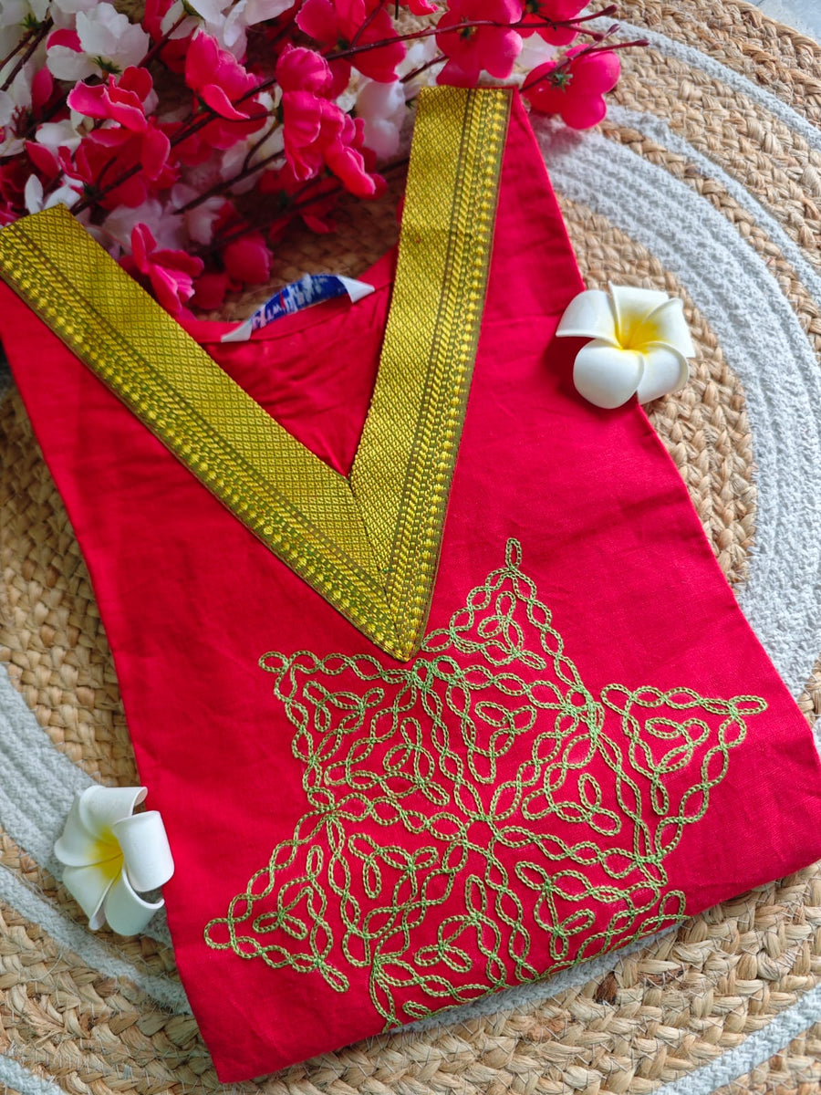 Chettinadu Embroidery cotton kurti