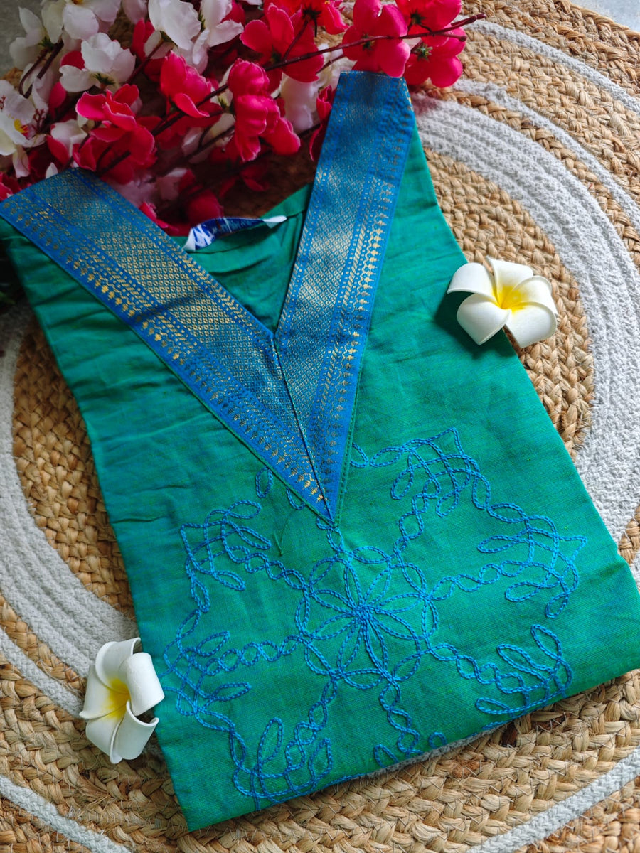 Chettinadu Embroidery cotton kurti