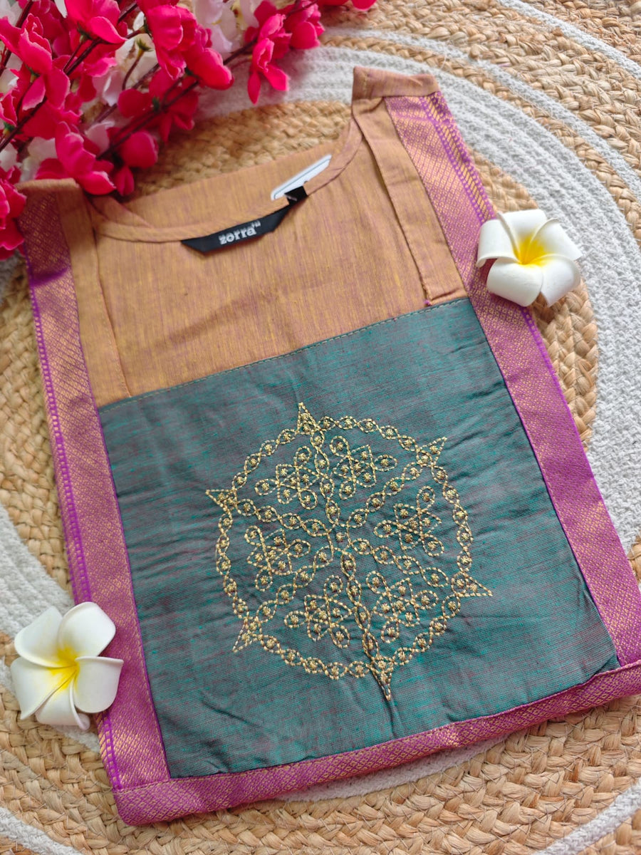 Kolam Mangalagiri cotton kurti