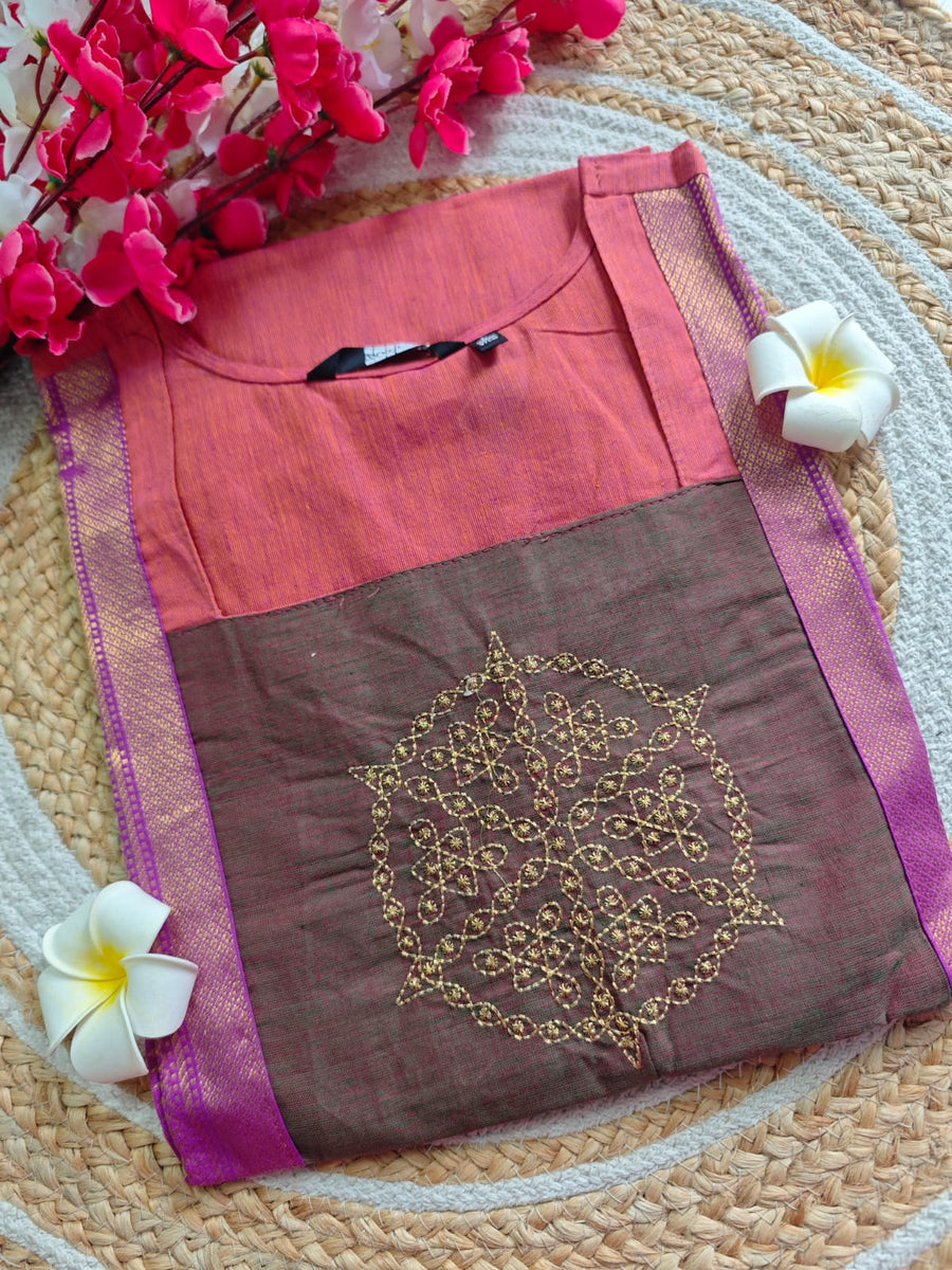 Kolam Mangalagiri cotton kurti