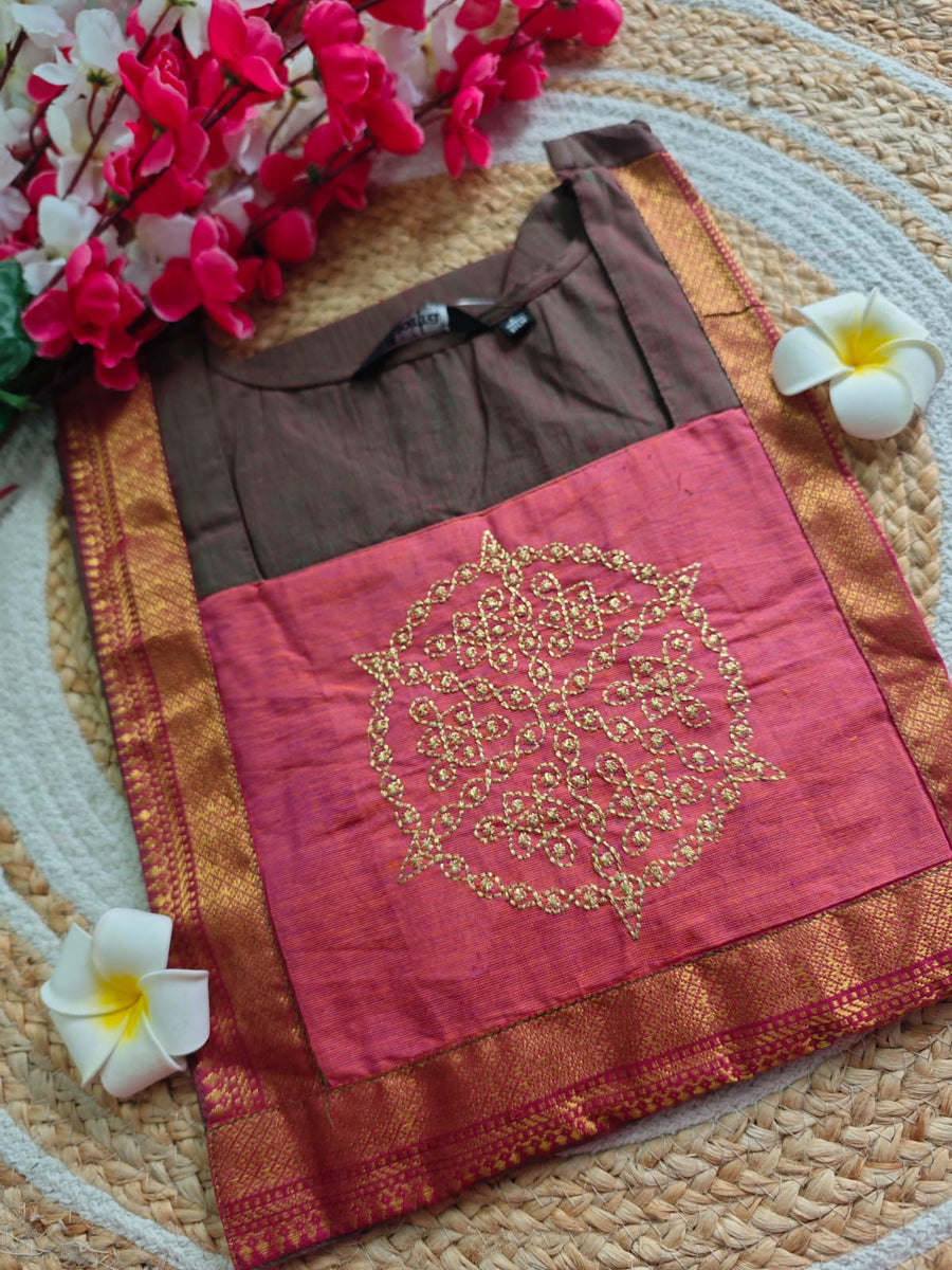 Kolam Mangalagiri cotton kurti