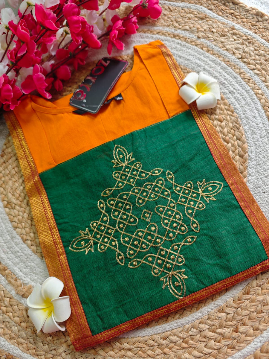 Kolam Mangalagiri cotton kurti