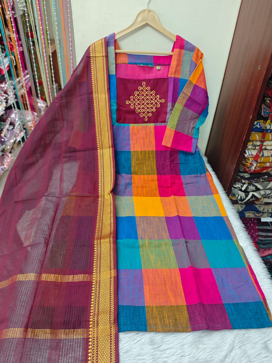 Mangalgiri salwar set