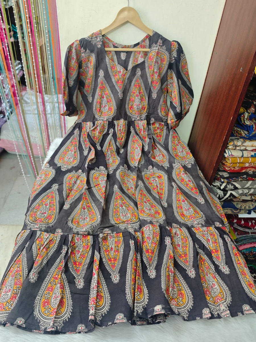 Handblock Kalamkari Frock