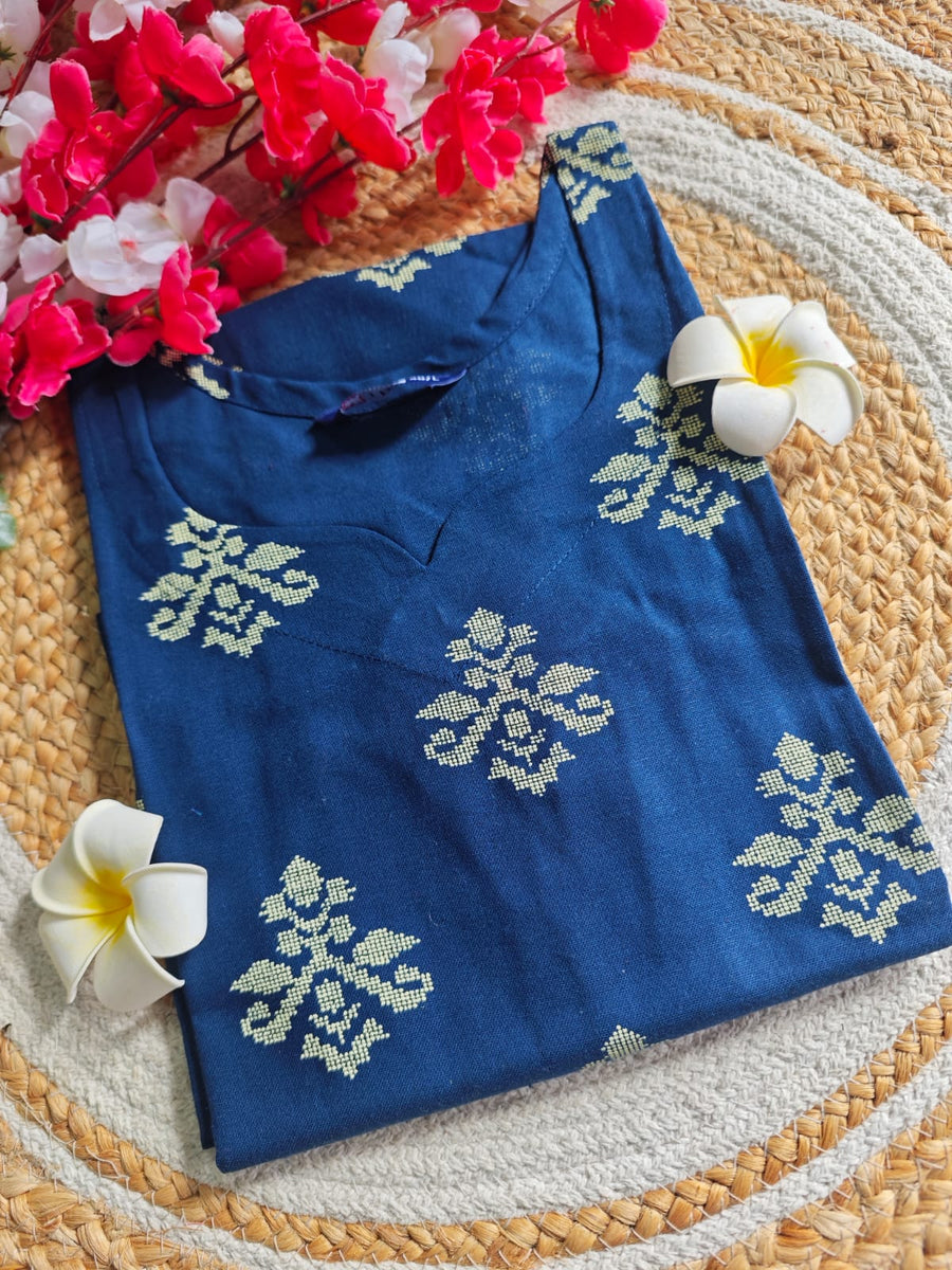 Flex Cotton Straight cut kurti