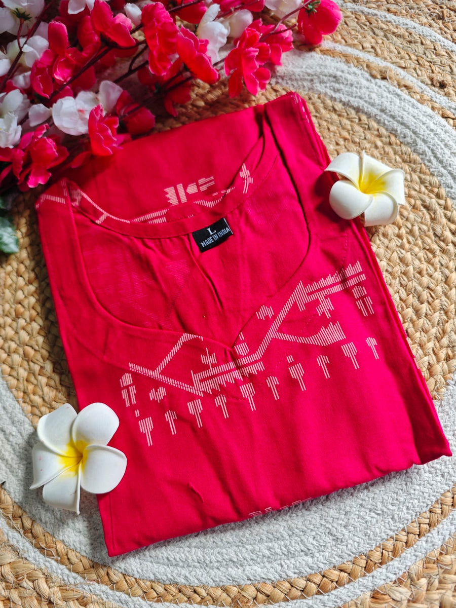 Flex Cotton Straight cut kurti
