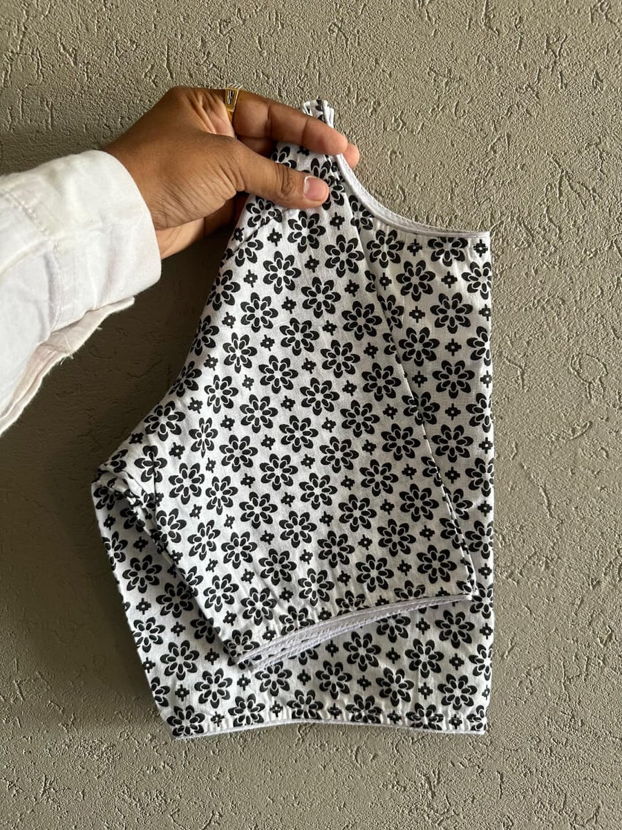 Boat Neck Cotton Blouse