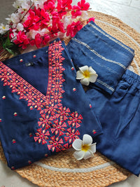 Handloom silk cotton salwar set