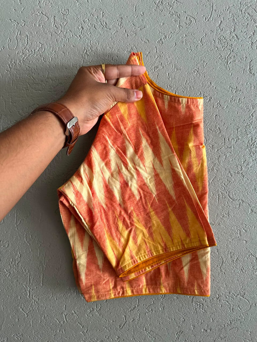 Boat Neck Cotton Blouse