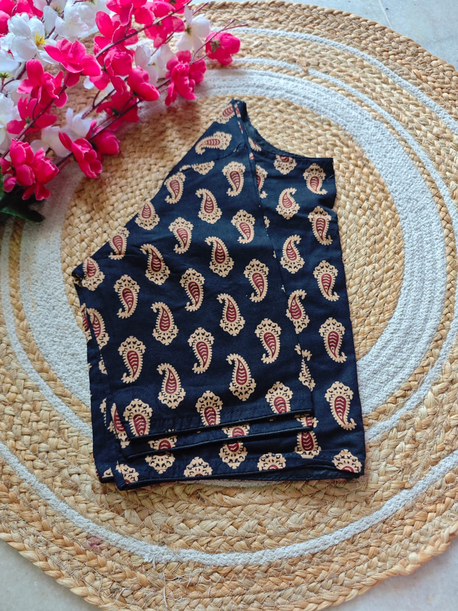 Boat Neck Cotton Blouse