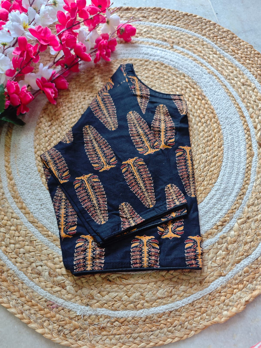 Boat Neck Cotton Blouse