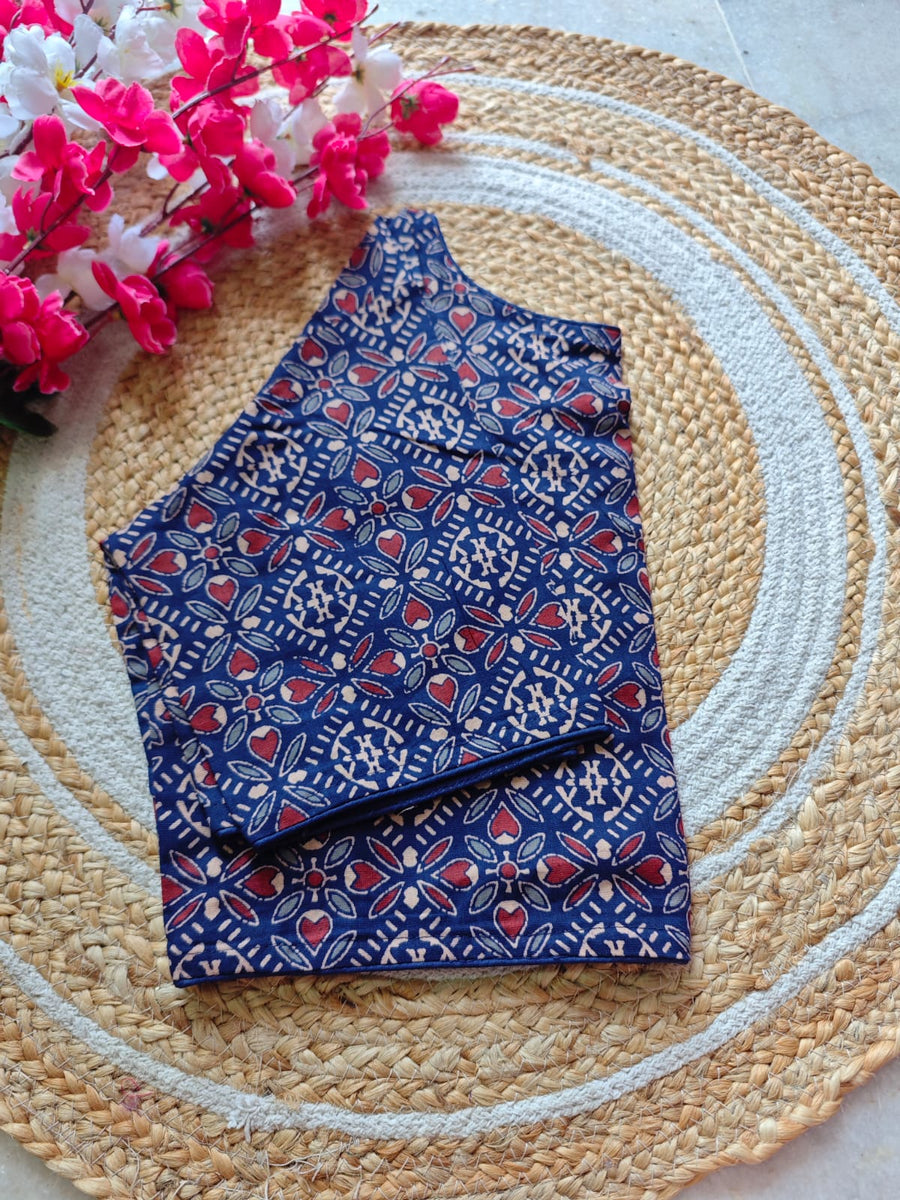 Boat Neck Cotton Blouse