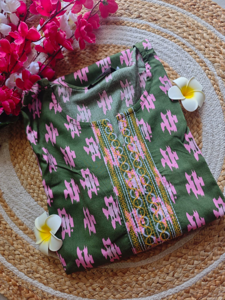 Branded Straight cut kurti