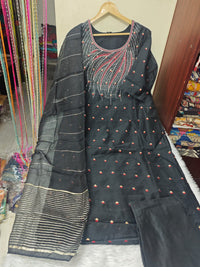 Handloom silk cotton salwar set