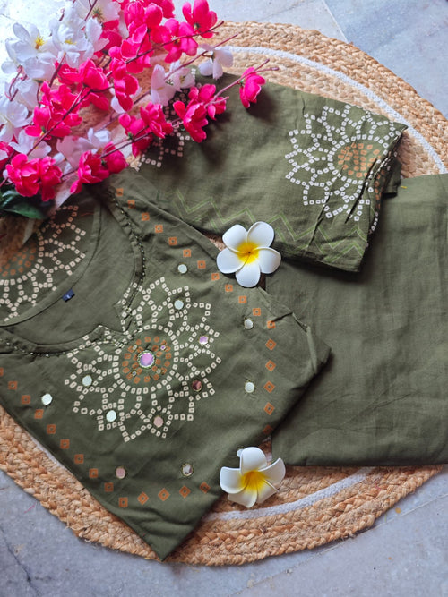 Bandhani Cotton Salwar Set