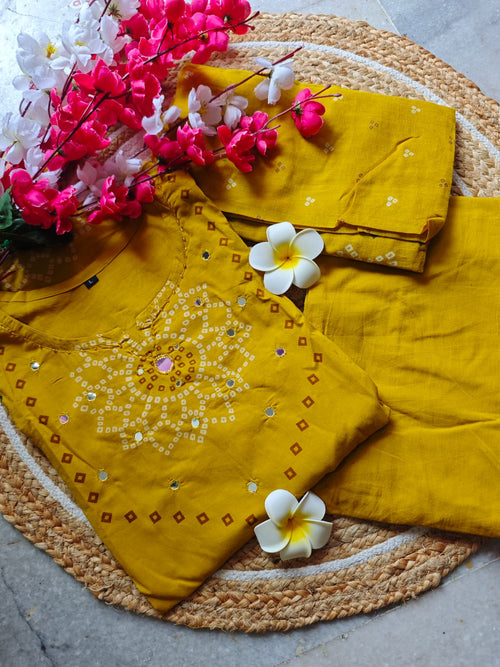 Bandhani Cotton Salwar Set
