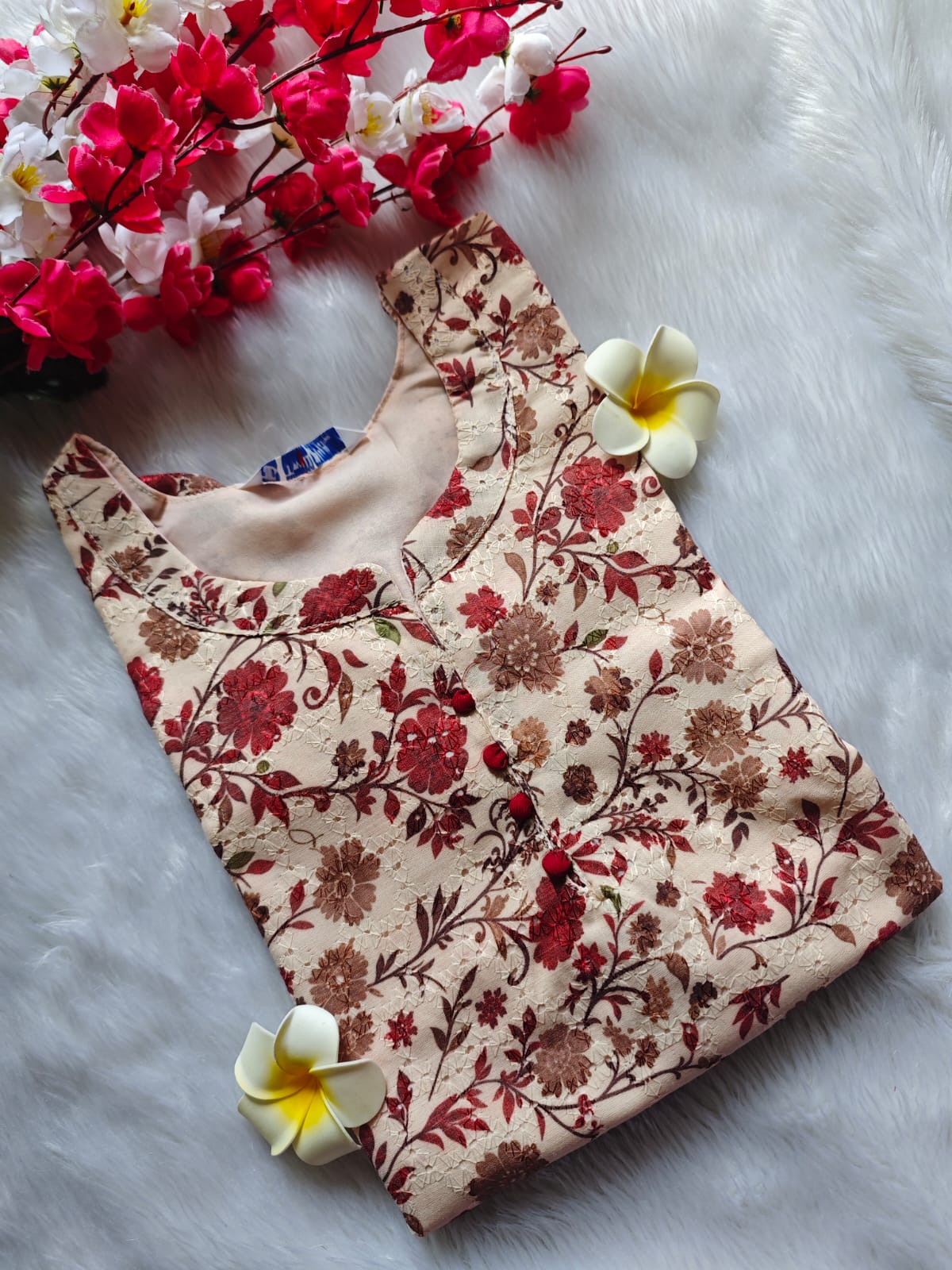 Hakoba Cotton Kurti – SSS Boutique