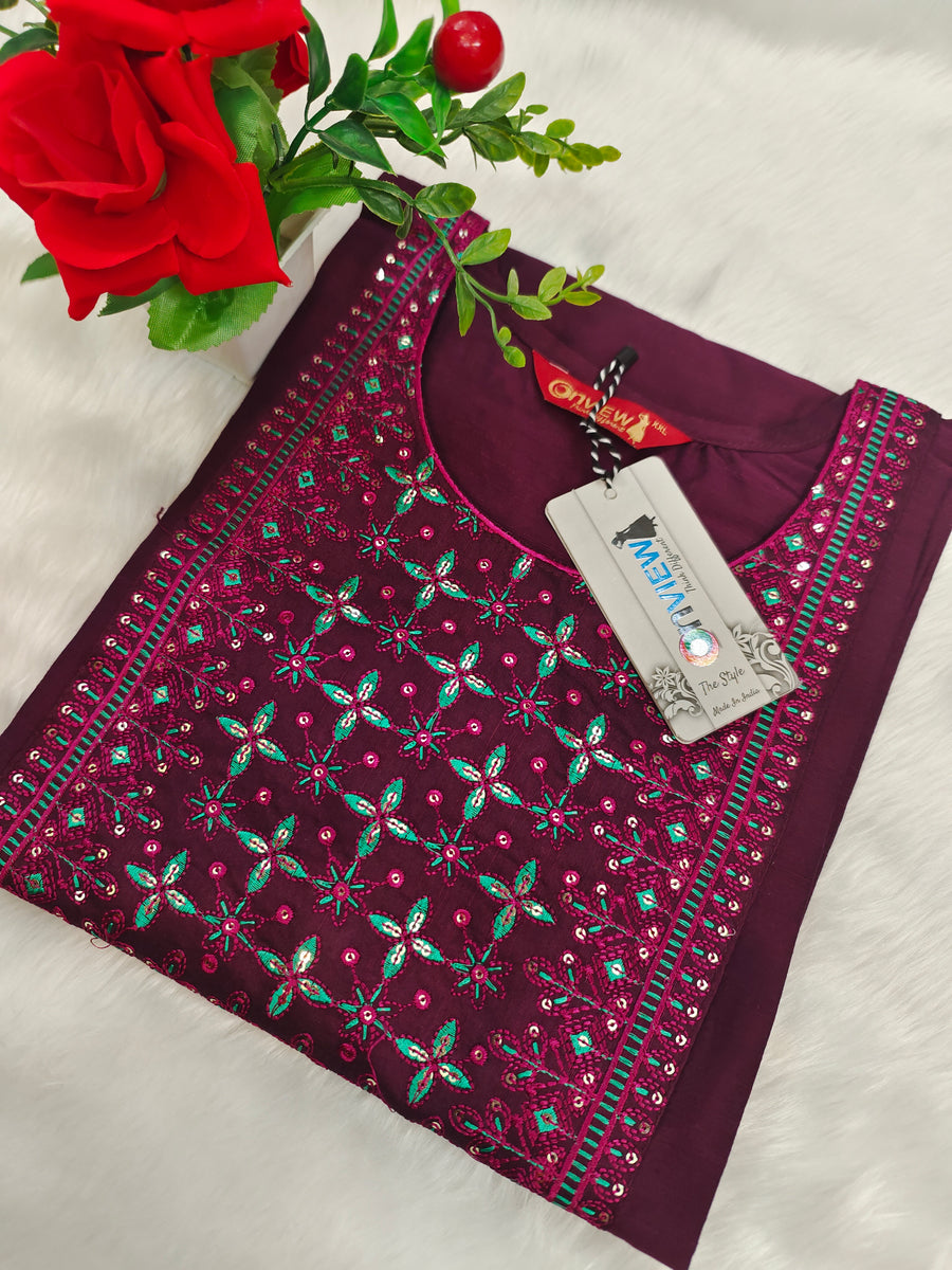 Branded Straight cut kurti