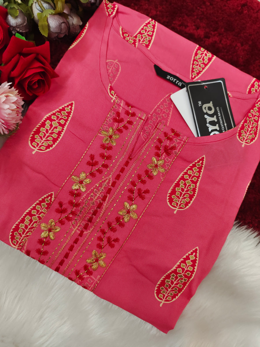 Branded Straight cut kurti