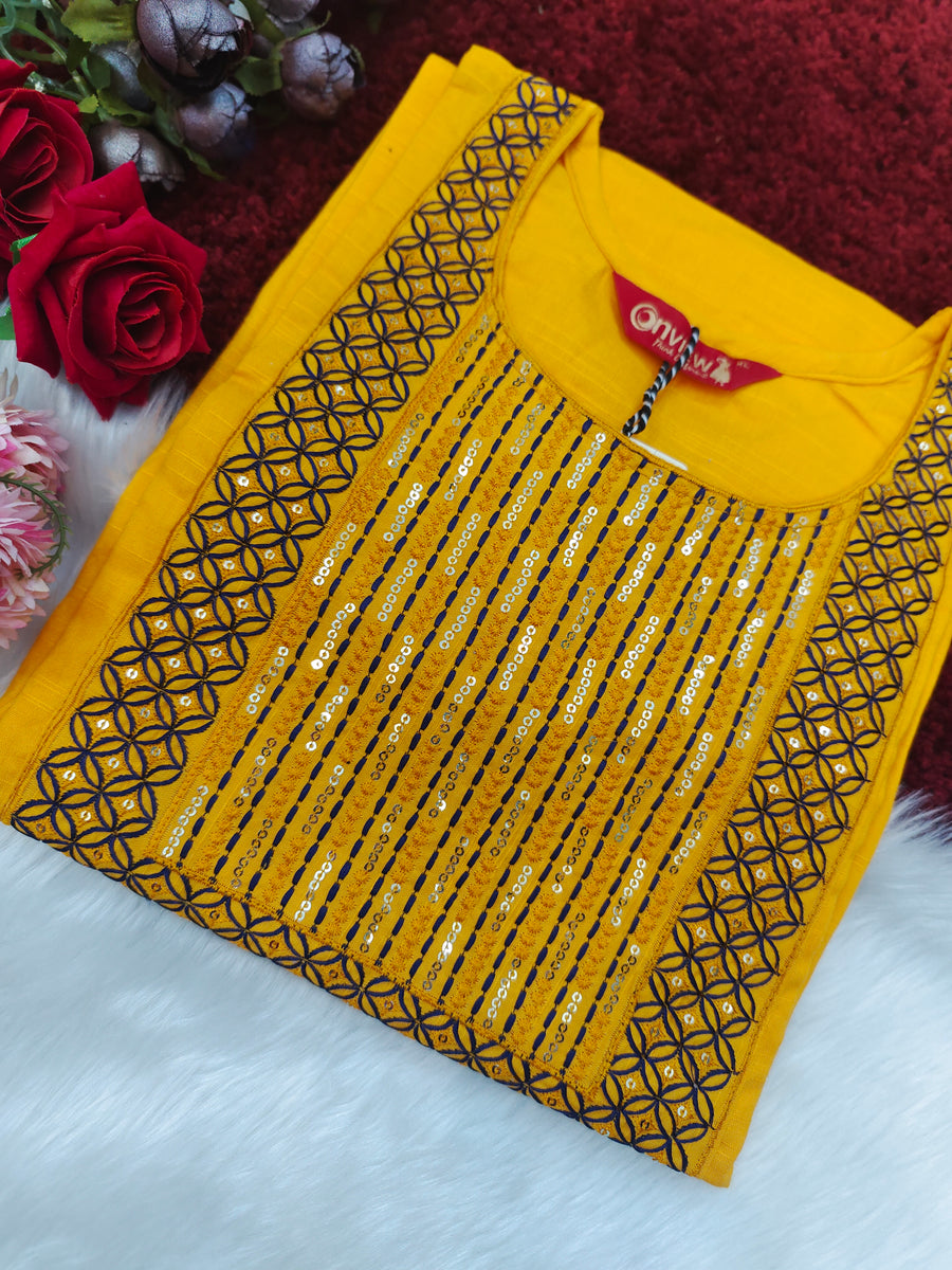 Branded Straight cut kurti