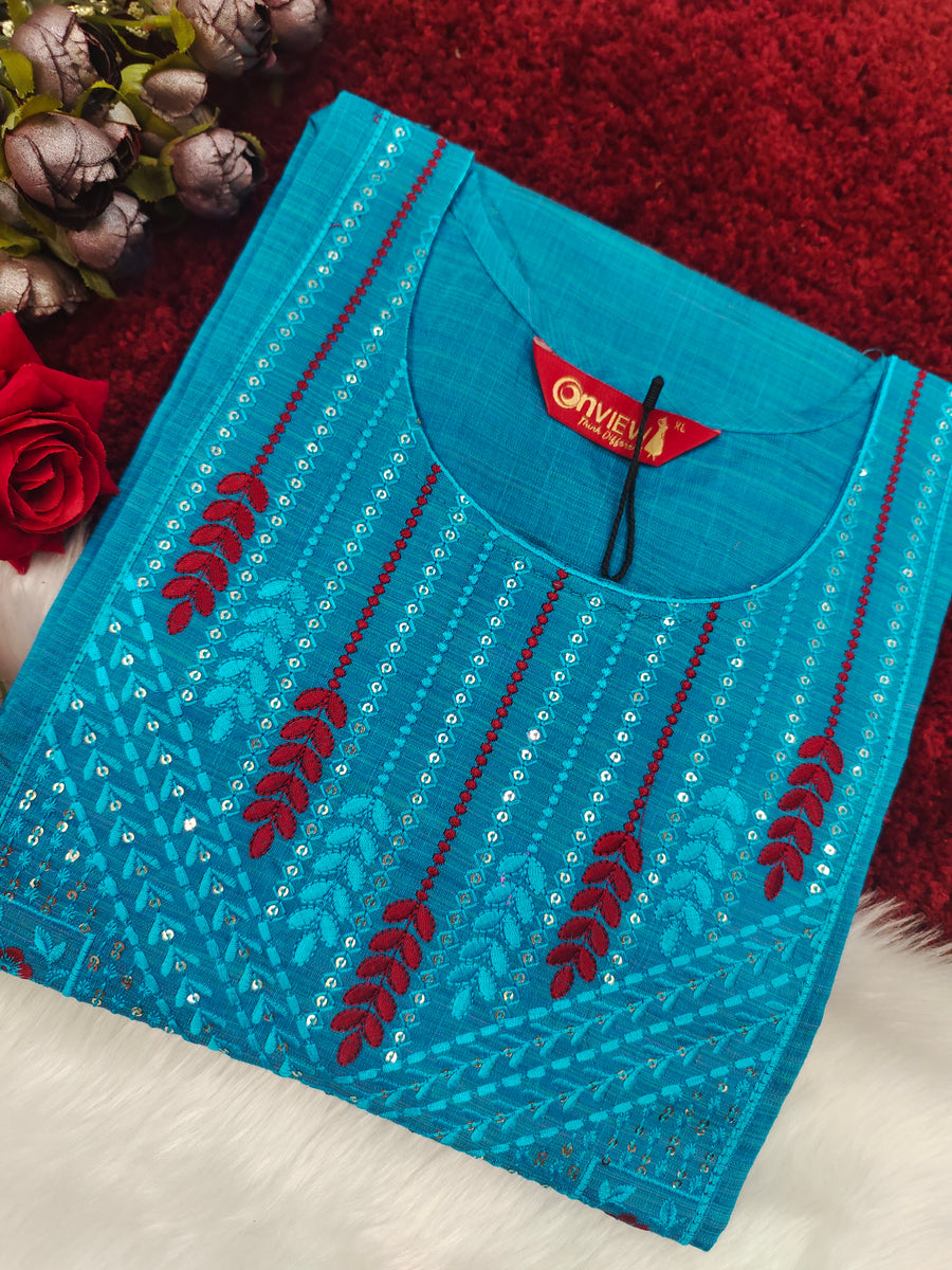 Branded Straight cut kurti