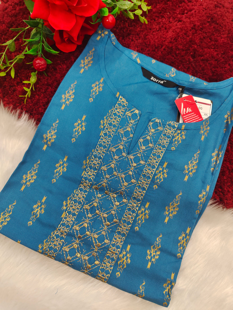 Branded Straight cut kurti